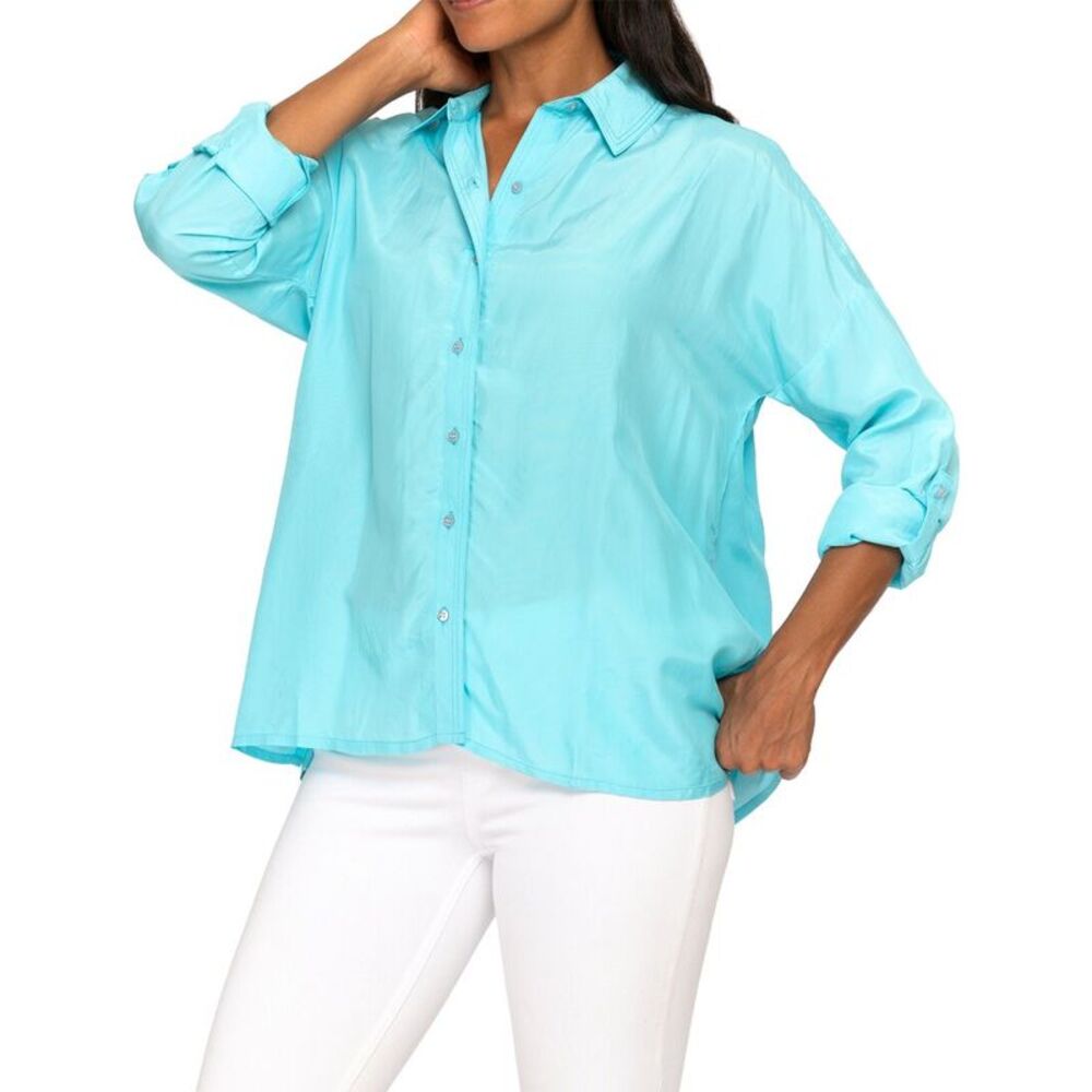 Tolani Womens  Kennedy Shirt, Blue